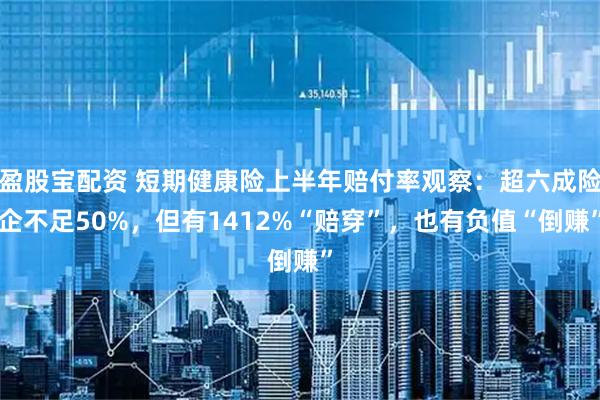 盈股宝配资 短期健康险上半年赔付率观察：超六成险企不足50%，但有1412%“赔穿”，也有负值“倒赚”
