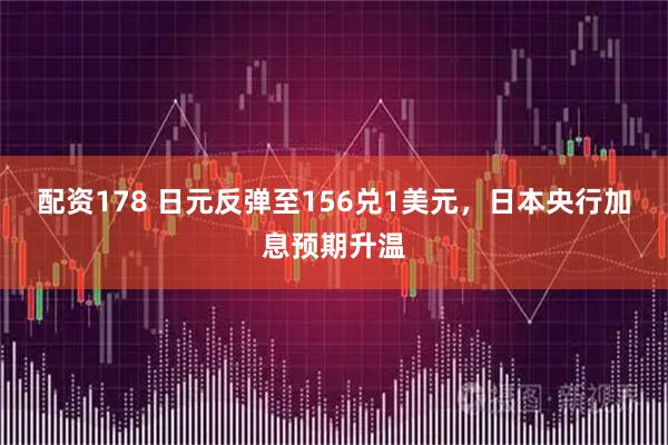 配资178 日元反弹至156兑1美元，日本央行加息预期升温